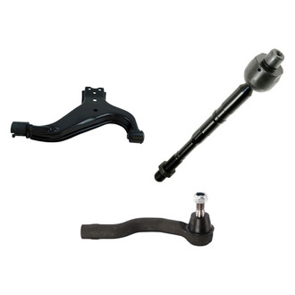 TRQ® - Front Driver Side Lower Control Arm and Tie Rod End Kit