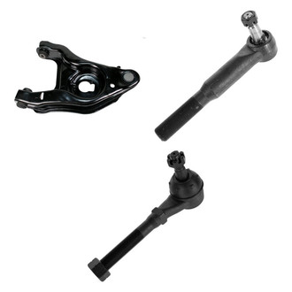 TRQ® - Front Driver Side Lower Control Arm with Ball Joint and Tie Rod End Kit