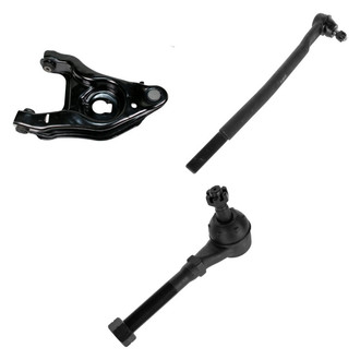 TRQ® - Front Driver Side Lower Control Arm with Ball Joint and Tie Rod End Kit