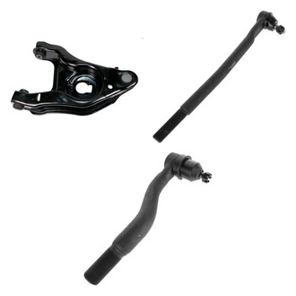 TRQ® - Front Driver Side Lower Control Arm with Ball Joint and Tie Rod End Kit