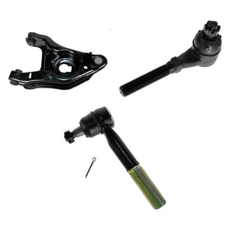 TRQ® - Front Driver Side Lower Control Arm with Ball Joint and Tie Rod End Kit