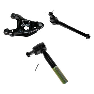 TRQ® - Front Driver Side Lower Control Arm with Ball Joint and Tie Rod End Kit