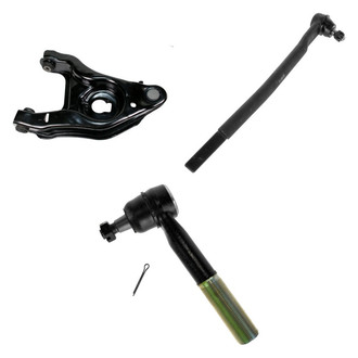 TRQ® - Front Driver Side Lower Control Arm with Ball Joint and Tie Rod End Kit
