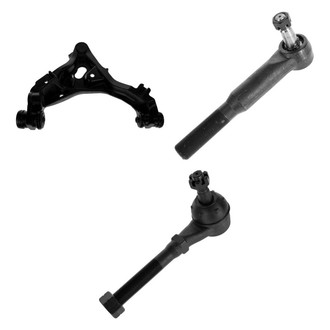 TRQ® - Front Driver Side Lower Control Arm with Ball Joint and Tie Rod End Kit
