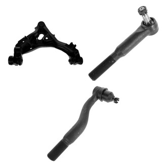 TRQ® - Front Driver Side Lower Control Arm with Ball Joint and Tie Rod End Kit