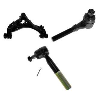 TRQ® - Front Driver Side Lower Control Arm with Ball Joint and Tie Rod End Kit