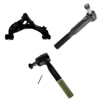 TRQ® - Front Driver Side Lower Control Arm with Ball Joint and Tie Rod End Kit