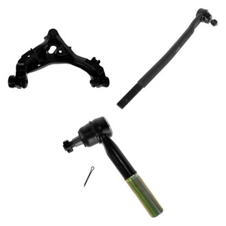 TRQ® - Front Driver Side Lower Control Arm with Ball Joint and Tie Rod End Kit