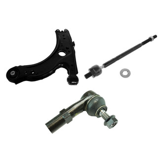 TRQ® - Front Driver Side Lower Control Arm and Tie Rod End Kit