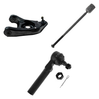 TRQ® - Front Driver Side Lower Control Arm with Ball Joint and Tie Rod End Kit