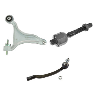 TRQ® - Front Driver Side Lower Control Arm and Tie Rod End Kit