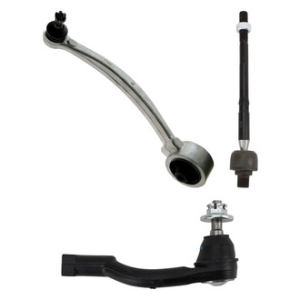 TRQ® - Front Driver Side Lower Control Arm with Ball Joint and Tie Rod End Kit