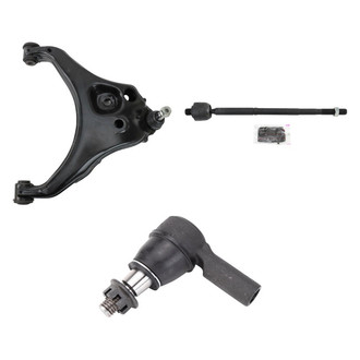TRQ® - Front Driver Side Lower Control Arm with Ball Joint and Tie Rod End Kit