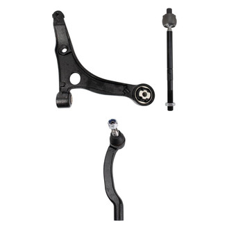 TRQ® - Front Driver Side Lower Control Arm and Tie Rod End Kit