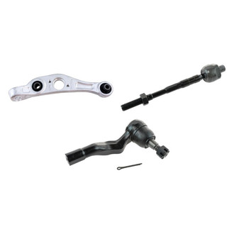 TRQ® - Front Driver Side Lower Control Arm and Tie Rod End Kit