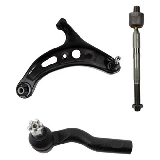TRQ® - Front Driver Side Lower Control Arm with Ball Joint and Tie Rod End Kit