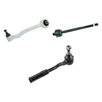 TRQ® - Front Driver Side Lower Control Arm with Ball Joint and Tie Rod End Kit