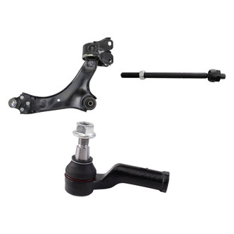 TRQ® - Front Driver Side Lower Control Arm with Ball Joint and Tie Rod End Kit