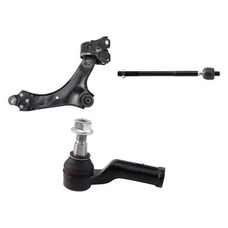 TRQ® - Front Driver Side Lower Control Arm with Ball Joint and Tie Rod End Kit