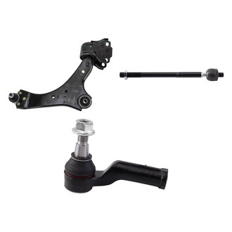 TRQ® - Front Driver Side Lower Control Arm with Ball Joint and Tie Rod End Kit