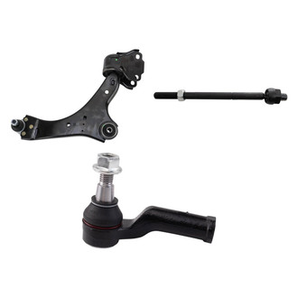 TRQ® - Front Driver Side Lower Control Arm with Ball Joint and Tie Rod End Kit