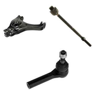 TRQ® - Front Driver Side Lower Control Arm with Ball Joint and Tie Rod End Kit