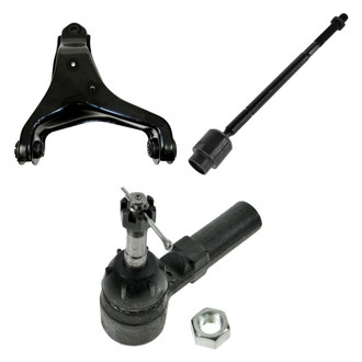 TRQ® - Front Driver Side Lower Control Arm and Tie Rod End Kit