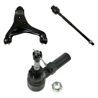 TRQ® - Front Driver Side Lower Control Arm and Tie Rod End Kit