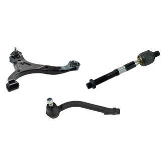 TRQ® - Front Driver Side Lower Control Arm with Ball Joint and Tie Rod End Kit