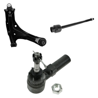 TRQ® - Front Driver Side Lower Control Arm with Ball Joint and Tie Rod End Kit