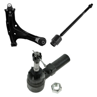 TRQ® - Front Driver Side Lower Control Arm with Ball Joint and Tie Rod End Kit