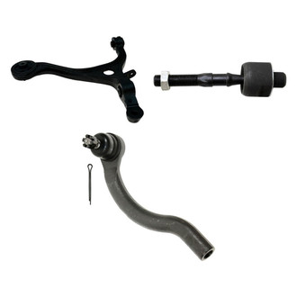 TRQ® - Front Driver Side Lower Control Arm and Tie Rod End Kit