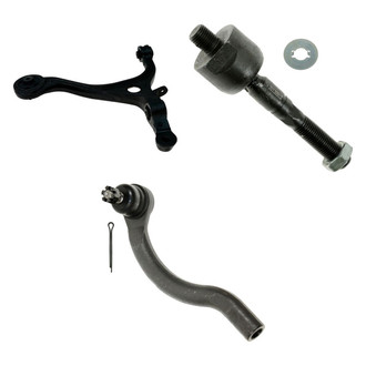 TRQ® - Front Driver Side Lower Control Arm and Tie Rod End Kit