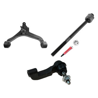 TRQ® - Front Driver Side Lower Control Arm and Tie Rod End Kit