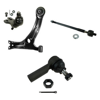 TRQ® - Front Driver Side Lower Control Arm and Tie Rod End Kit