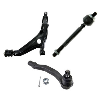 TRQ® - Front Driver Side Lower Control Arm and Tie Rod End Kit