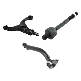TRQ® - Front Driver Side Lower Control Arm and Tie Rod End Kit