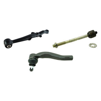 TRQ® - Front Driver Side Lower Control Arm and Tie Rod End Kit