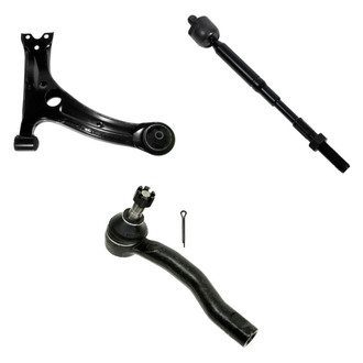 TRQ® - Front Driver Side Lower Control Arm and Tie Rod End Kit