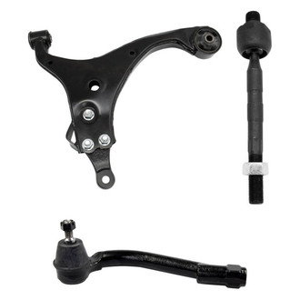 TRQ® - Front Driver Side Lower Control Arm and Tie Rod End Kit