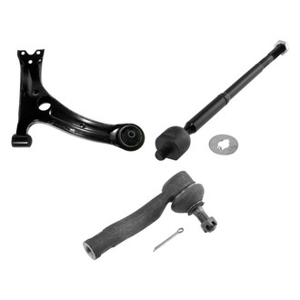 TRQ® - Front Driver Side Lower Control Arm and Tie Rod End Kit