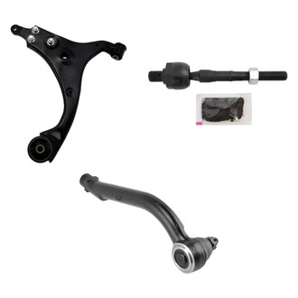 TRQ® - Front Driver Side Lower Control Arm and Tie Rod End Kit
