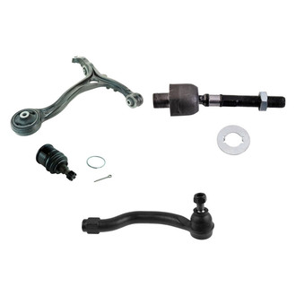 TRQ® - Front Driver Side Lower Control Arm and Tie Rod End Kit