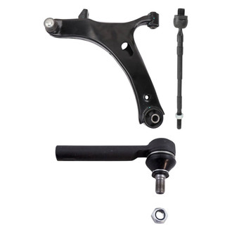 TRQ® - Front Driver Side Lower Control Arm with Ball Joint and Tie Rod End Kit