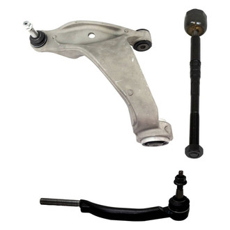 TRQ® - Front Driver Side Lower Control Arm with Ball Joint and Tie Rod End Kit