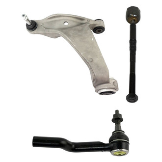 TRQ® - Front Driver Side Lower Control Arm with Ball Joint and Tie Rod End Kit