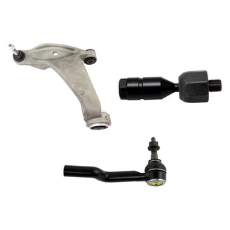 TRQ® - Front Driver Side Lower Control Arm with Ball Joint and Tie Rod End Kit