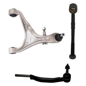 TRQ® - Front Driver Side Lower Control Arm with Ball Joint and Tie Rod End Kit