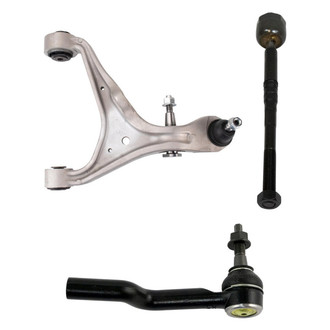 TRQ® - Front Driver Side Lower Control Arm with Ball Joint and Tie Rod End Kit