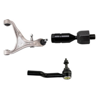 TRQ® - Front Driver Side Lower Control Arm with Ball Joint and Tie Rod End Kit